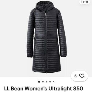 L.L.BEAN Womens Ultralight Packable Goose Down Coat